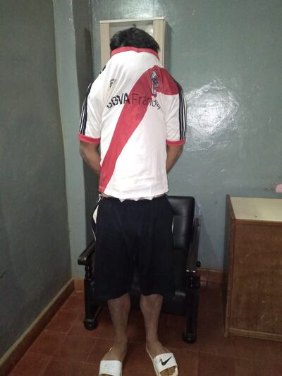 Jorge Antonio Rojas Armoa, detenido tras ser denunciado por violencia familiar.