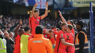 Julio Enciso (20) marcó en el triunfo del Brighton contra el Chelsea por la Premier League.