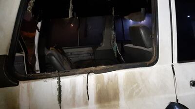 Parte de la zona afectada por el fuego.