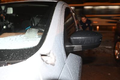 Policía reporta balacera sobre la avenida España contra un vehículo que transportaba dinero.