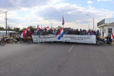 El cierre de ruta se realizó de manera intermitente. Foto gentileza.