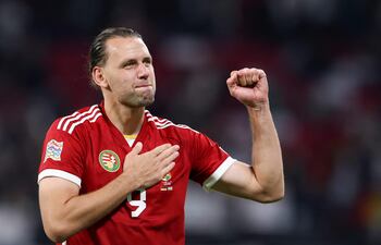 Adam Szalai, capitán y goleador de Hungría.