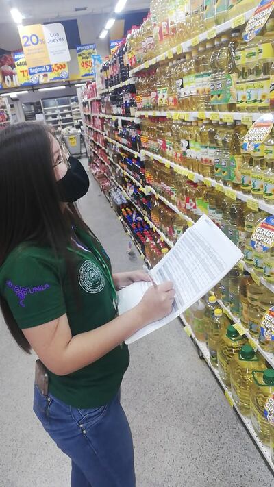 El monitoreo del precio de la canasta básica se llevó a cabo en seis cadenas de supermercados de Ciudad del Este.
