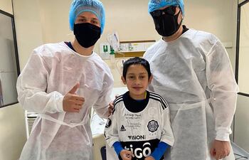 Mauricio Britos, Miguel y José Britos.