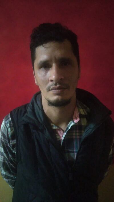 Édgar Ramón Alvarenga Rotela, de 35 años, detenido.