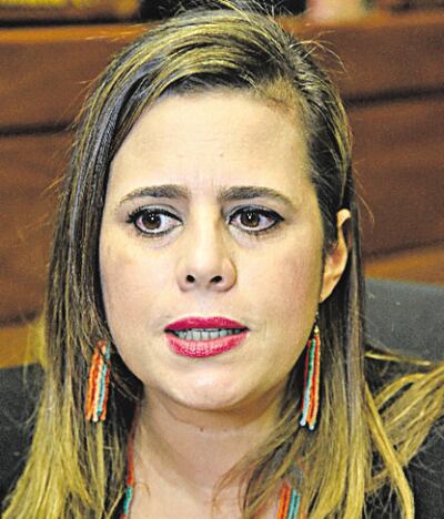 Kattya González (PEN), presidenta del Frente Parlamentario contra la Corrupción y la Impunidad de la Cámara Baja.
