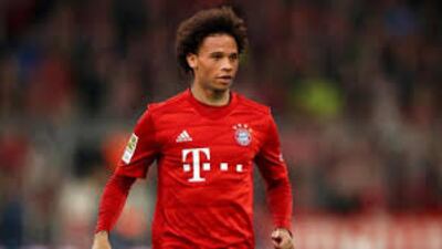 Leroy Sané, jugador del Bayern Munich de Alemania.