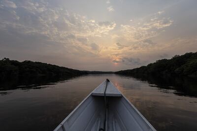 Fotografía del una embarcación en el Río Amazonas, en Manaos, Brasil.  (Imagen ilustrativa).