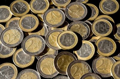 Monedas de dos euros. (AFP)