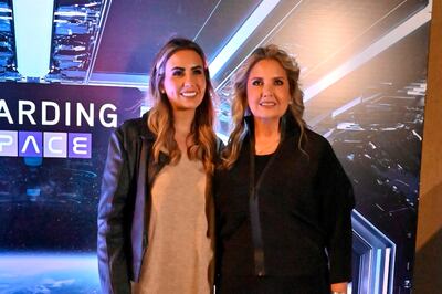Costanza Pappalardo y Alejandra Burró durante el lanzamiento de la nueva plataforma online de Boarding Pass, que lleva por título Boarding Space, para comodidad de su numerosa clientela.