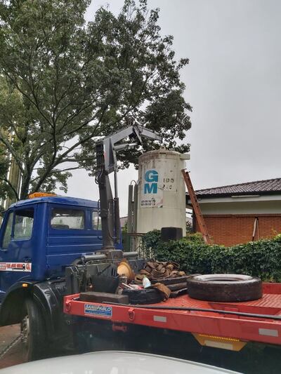 Un tanque de reserva de oxígeno del hospital respiratorio de Encarnación fue trasladado al hospital distrital de Tomás Romero Pereira.