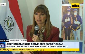 Ajustan salario de actividades especificadas