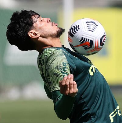 Gustavo Gómez, jugador  del Palmeiras, que anoche venció 1-0 al Fluminense.