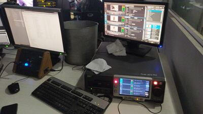 Tras las lluvias, hoy se registraron goteras en la zona donde están instalados costosos equipos de TV Pública.