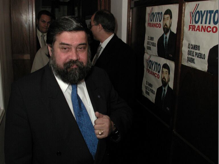 Julio César "Yoyito" Franco, candidato a la vicepresidencia por el PLRA. Archivo.