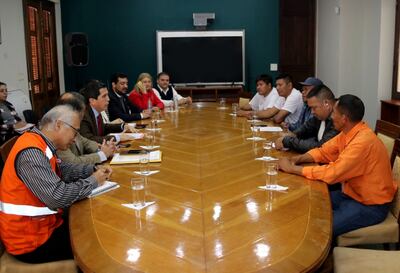 Los indígenas se reunieron con autoridades del Ejecutivo y el Congreso.