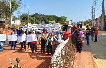 Los frentistas realizan constantes movilizaciones en la zona.