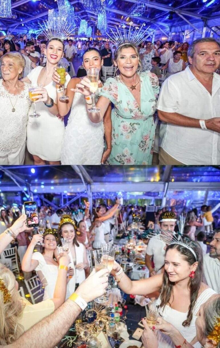 ¡Salud! Brindis a las 00:00 del 1 de enero del 2023 en el Club Centenario.
