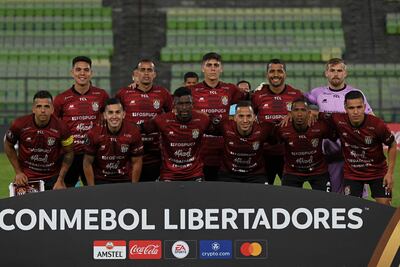 Equipo de Carabobo de Venezuela, con el arquero francés Jeremy Vachoux, que frenó al Atlético Mineiro.