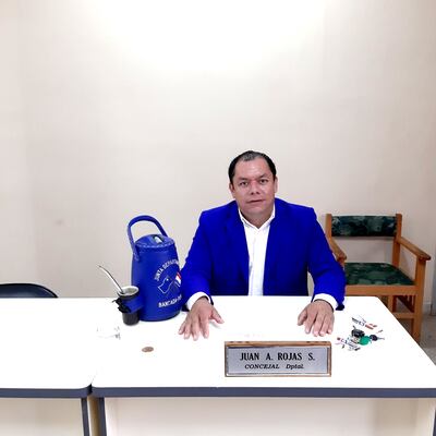 Concejal departamental de Guaira Juan Rojas, uno de los denunciantes de las irregularidades en la Gobernación