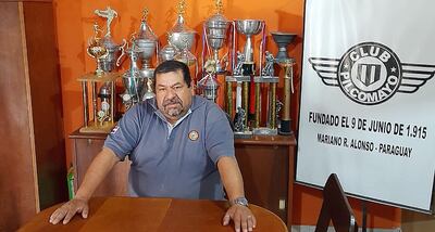 Ángel Benito Insfrán, presidente de la comisión directiva del Club Pilcomayo.