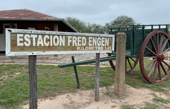 Estación Fred Engen en el Chaco paraguayo, el sitio se conserva hasta hoy