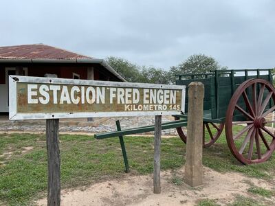 Estación Fred Engen en el Chaco paraguayo, el sitio se conserva hasta hoy
