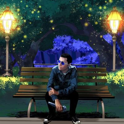 Portada del EP "Entre los faroles" de Javier Solís Moreno.