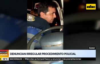 Denuncian irregular procedimiento policial en Ñemby