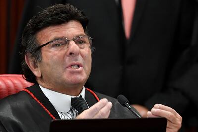 Luiz Fux, magistrado de la Suprema Corte Electoral de Brasil.