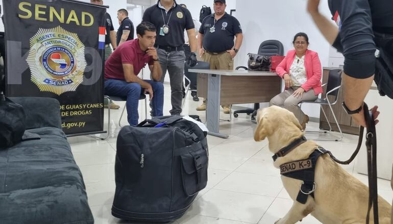 El detenido y el momento del procedimiento con "Sora".