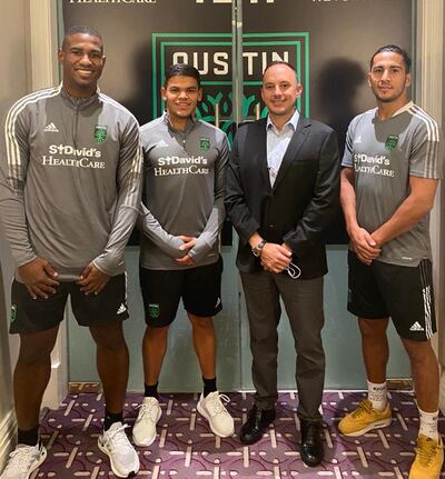 Romaña (izq.), Rodney Redes, Diego Serrati y Cecilio.