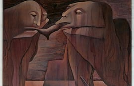 "Los nuevos caníbales", una de las obras de Carlos Colombino que formará parte de la muestra.