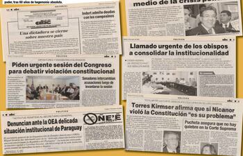 La propuesta de candidatar a Mario Abdo Benitez reabre los mismos cuestionamientos constitucionales que ya se plantearon en la época de Nicanor Duarte Frutos.