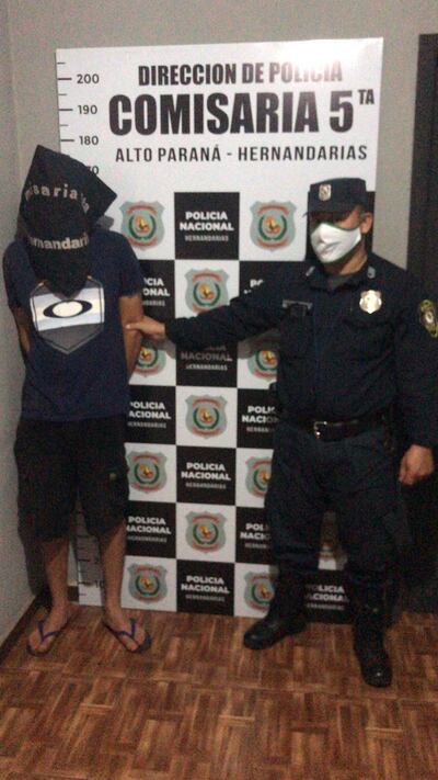 El sindicado fue aprehendido anoche en flagrancia.