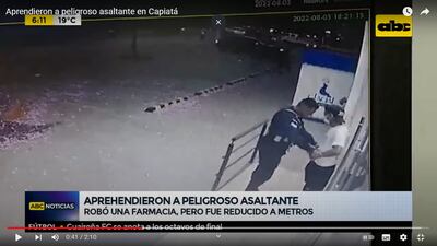 Personal policial frustró asalto en Capiatá.
