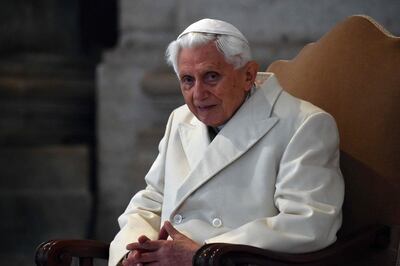 El papa emérito Benedict XVI en una foto del año 2015.