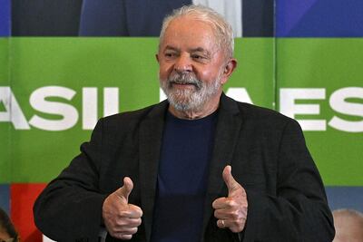 El candidato a presidente de Brasil, expresidenteLuiz Inácio Lula da Silva