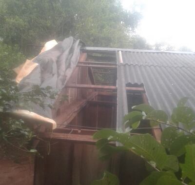 Hasta el momento, Domingo Martínez de Irala es el único municipio donde se reportaron viviendas destechadas.