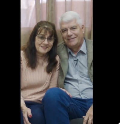 Arnoldo Wiens y su esposa, Veronika Wiens.