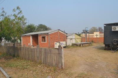 Pequeño puesto de salud de Toro Pampa, donde aumentaron los casos de consultas por cuadros respiratorios y de gastroenteritis a consecuencia de la polución ambiental.