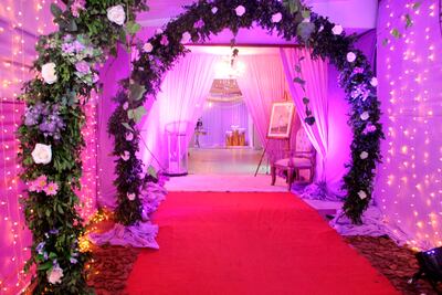 El salón fue ambientado por Lucía Ojeda del Centro de Eventos Festiva.