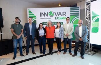 Directivos y organizadores de la Feria Innovar 2023 que realizó su presentación y es considerada una de las muestras de agronegocio más importantes del país.