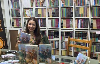 Pati Ramos durante el lanzamiento de una de sus obras, “Lista para amar”.