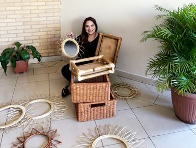 Arte y decoración con mimbre.