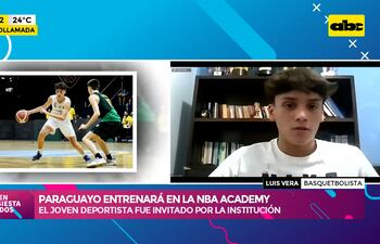 Video: paraguayo entrenará en la NBA Academy