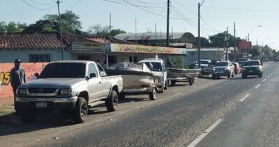 En Ayolas, se registró ayer un importante movimiento de turistas que llegaron para pescar.