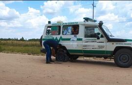 Trasladar pacientes desde Cerrito a Pilar, es todo una odisea, por el pésimo estado del camino.