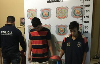 Supuestos autores de asalto a guardia de seguridad