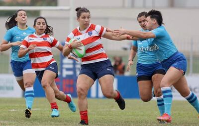 Intenso duelo Paraguay-Uruguay, en Brasil. @brasilrugby